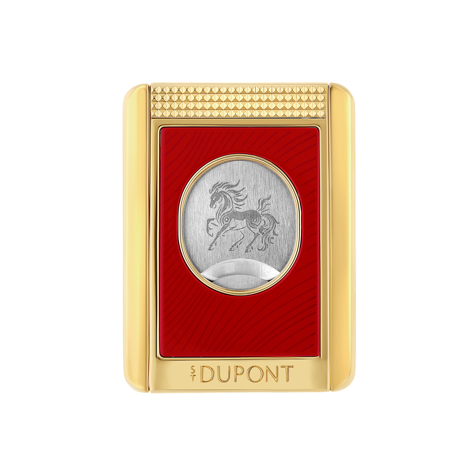 S.T. Dupont Fire Horse Cigar Cutter Stand Red Lacquer