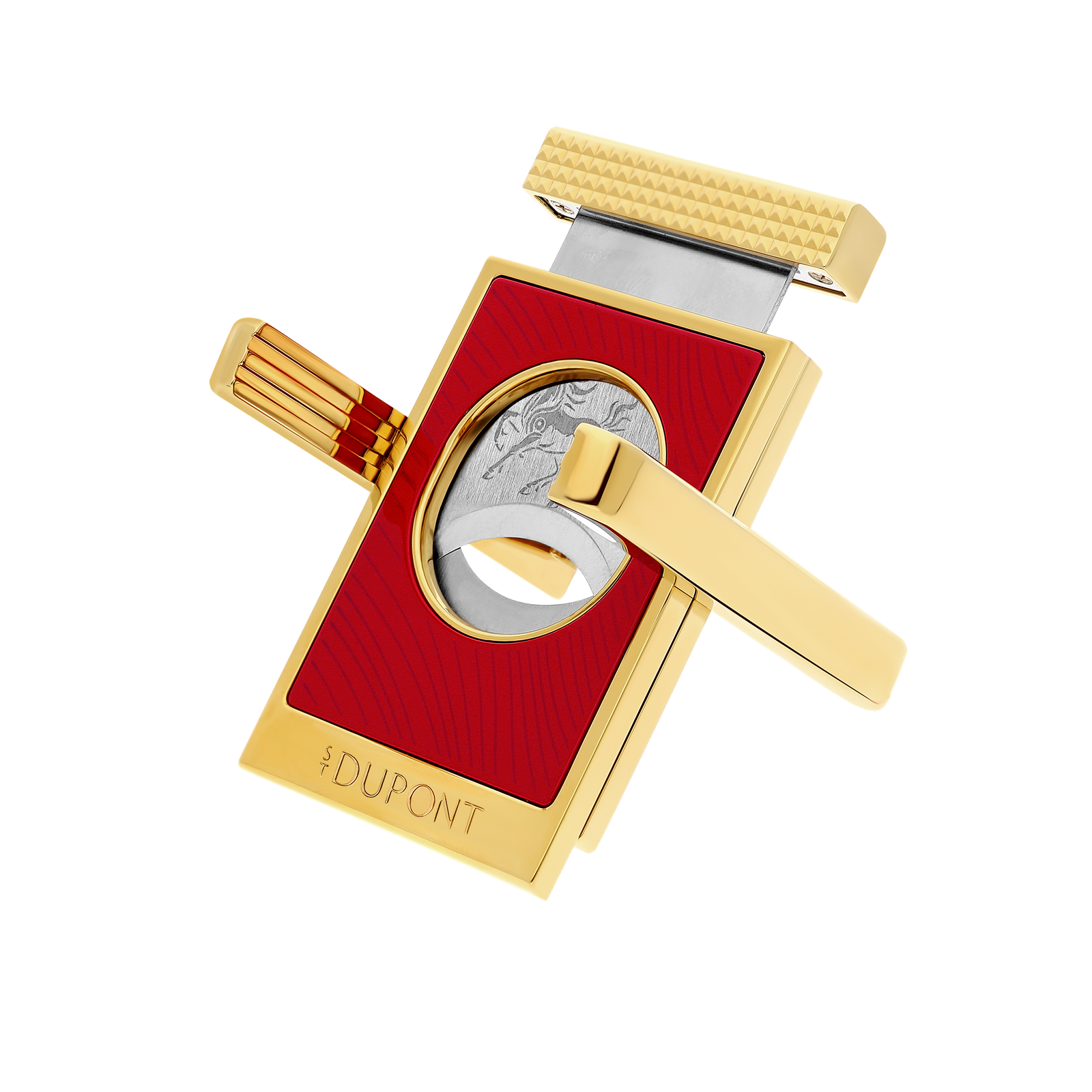 S.T. Dupont Fire Horse Cigar Cutter Stand Red Lacquer