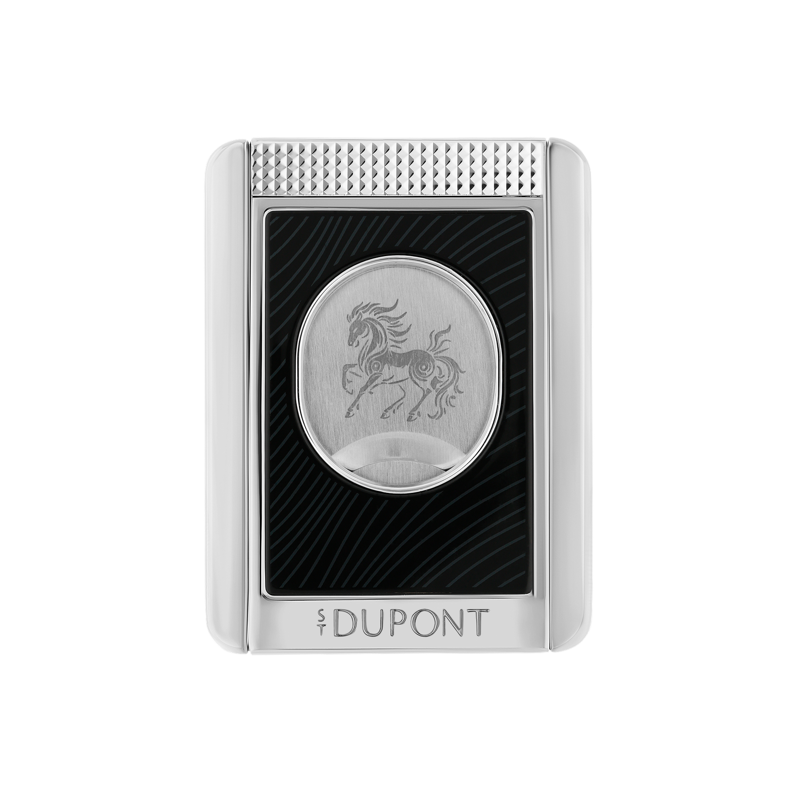 S.T. Dupont Fire Horse Cigar Cutter Stand Black Lacquer