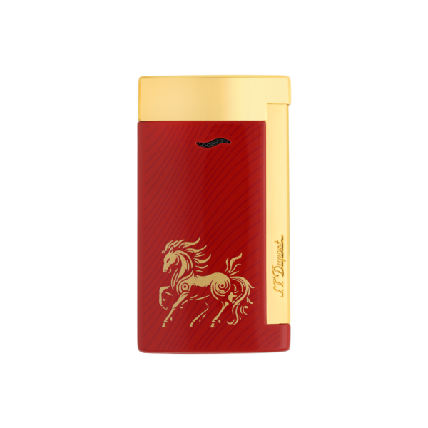 S.T. Dupont Fire Horse Slim 7 Red Lacquer Lighter