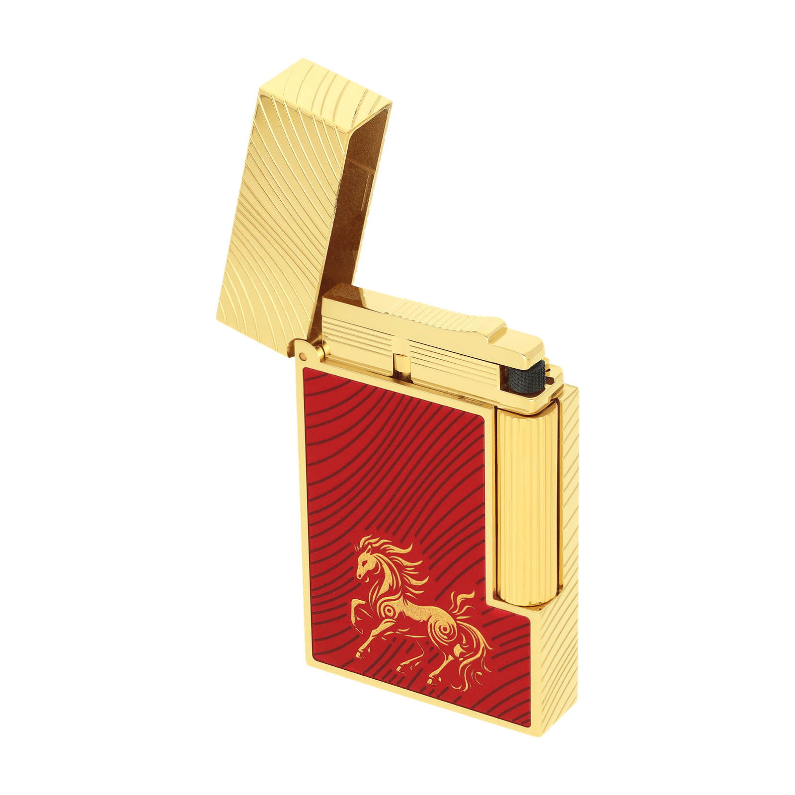 S.T. Dupont Fire Horse Ligne 2 Red Horse Lighter