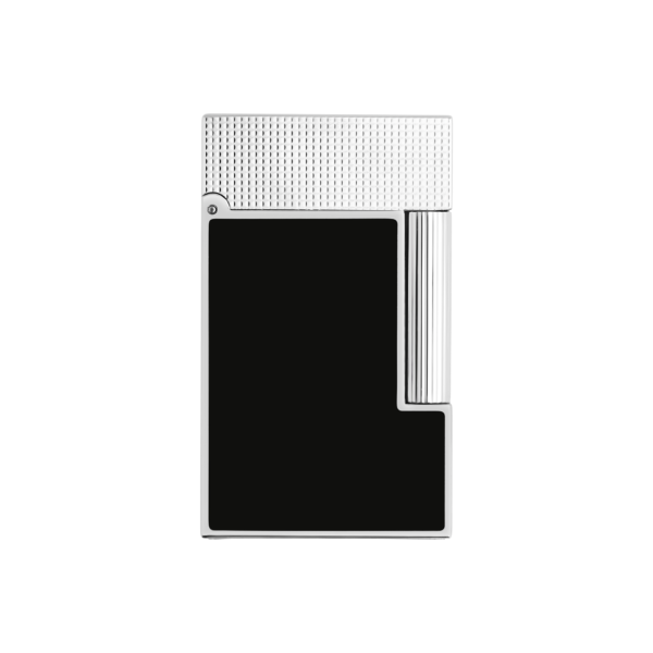 S.T. Dupont Ligne 2 Micro Diamond Brushed Platinum Lighter