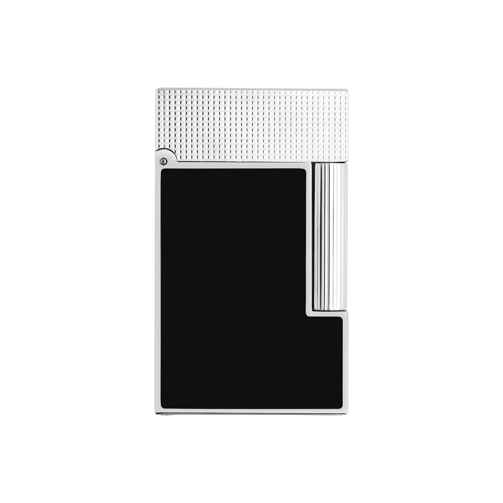 S.T. Dupont Ligne 2 Micro Diamond Brushed Platinum Lighter - Image 1