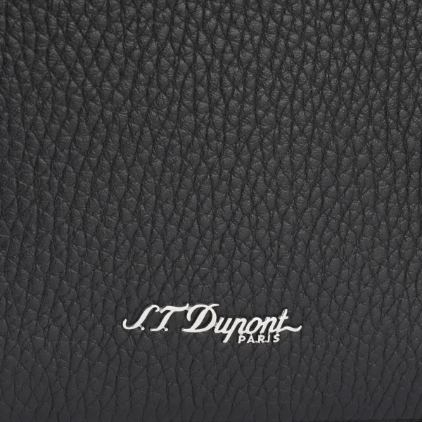 S.T. Dupont Neo Capsule Leather Shoulder Bag Black
