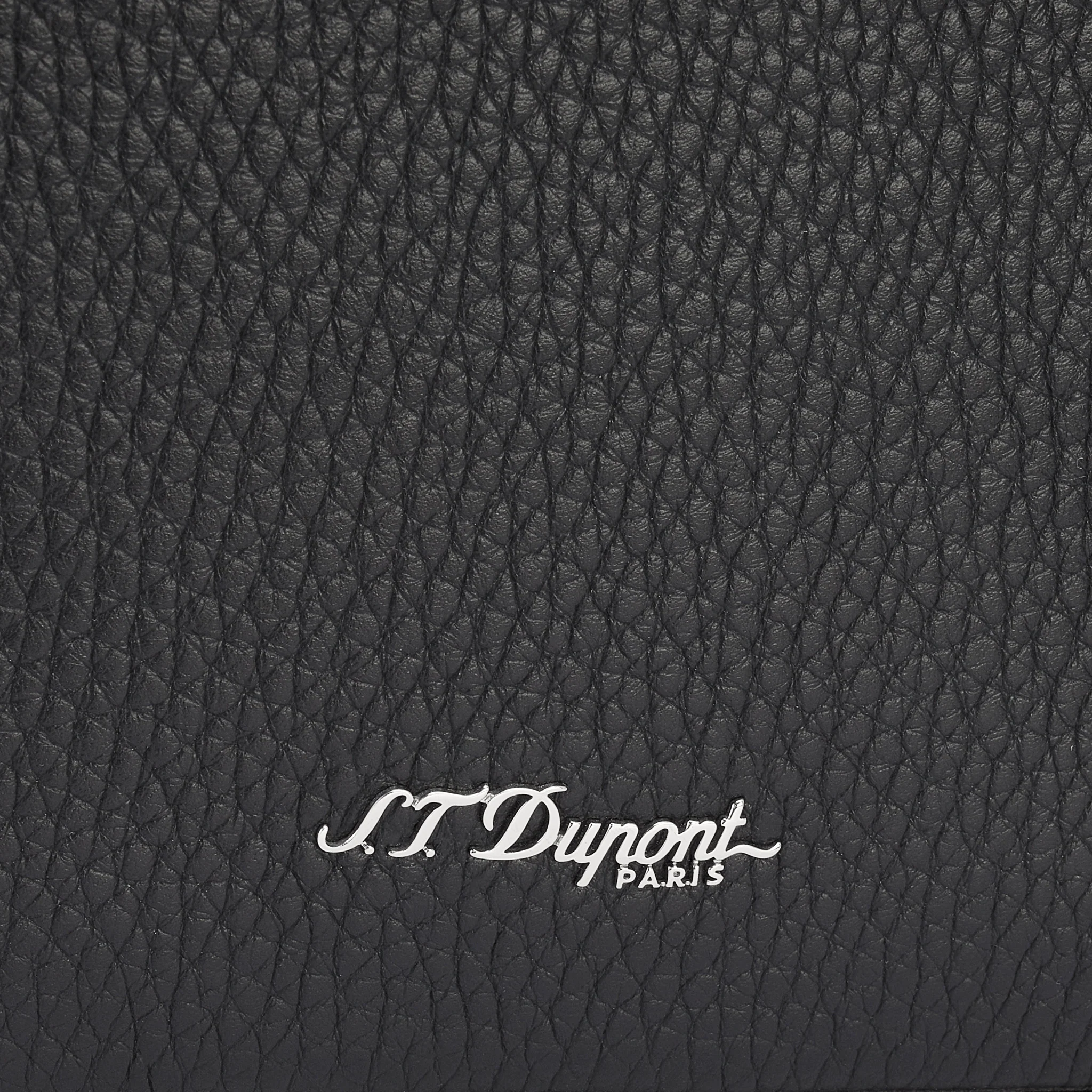 S.T. Dupont Neo Capsule Leather Shoulder Bag Black - Image 5