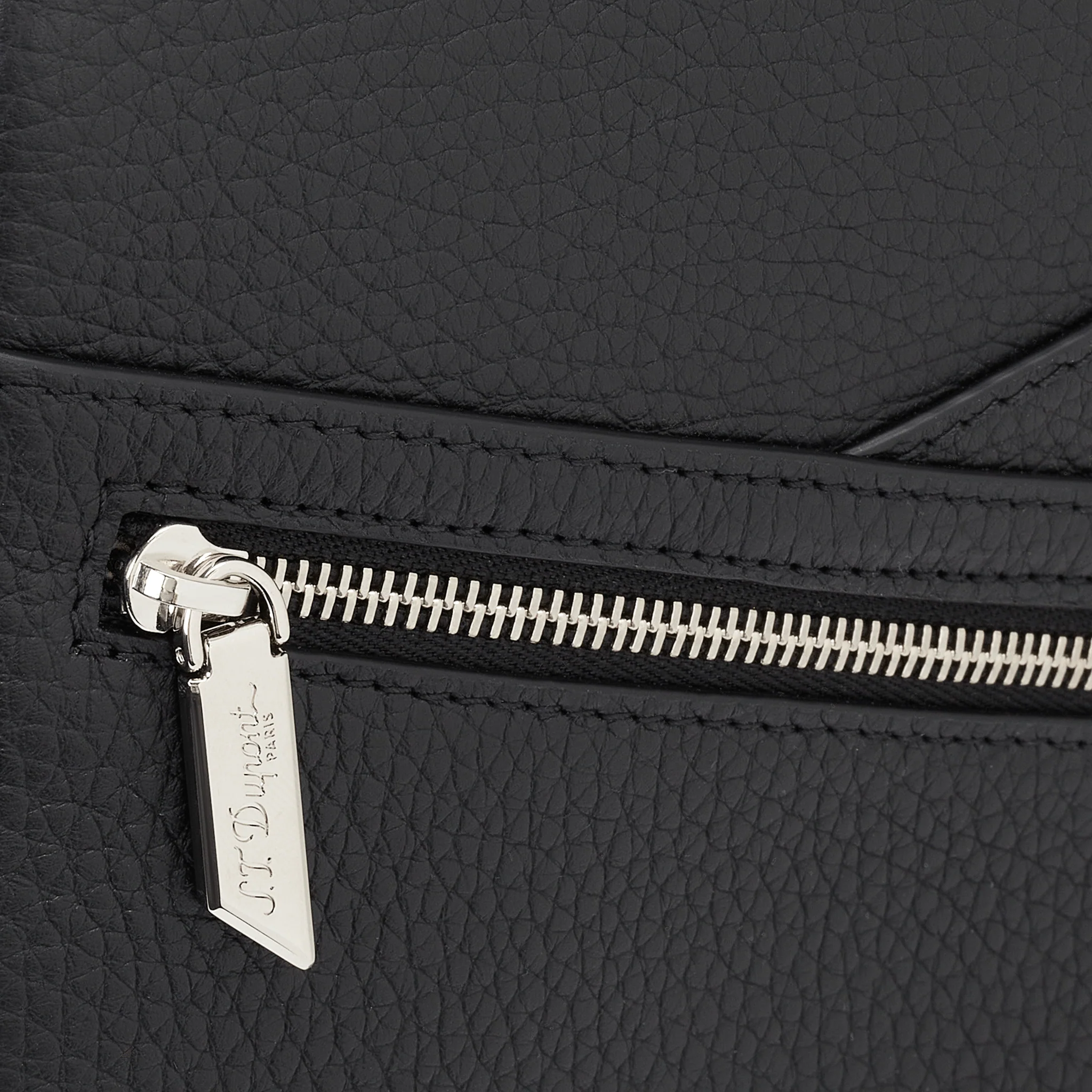 S.T. Dupont Neo Capsule Leather Shoulder Bag Black - Image 4