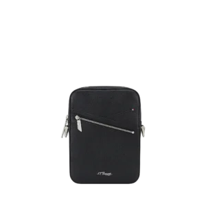 S.T. Dupont Neo Capsule Leather Shoulder Bag Black