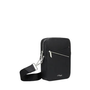 S.T. Dupont Neo Capsule Leather Shoulder Bag Black - Image 2