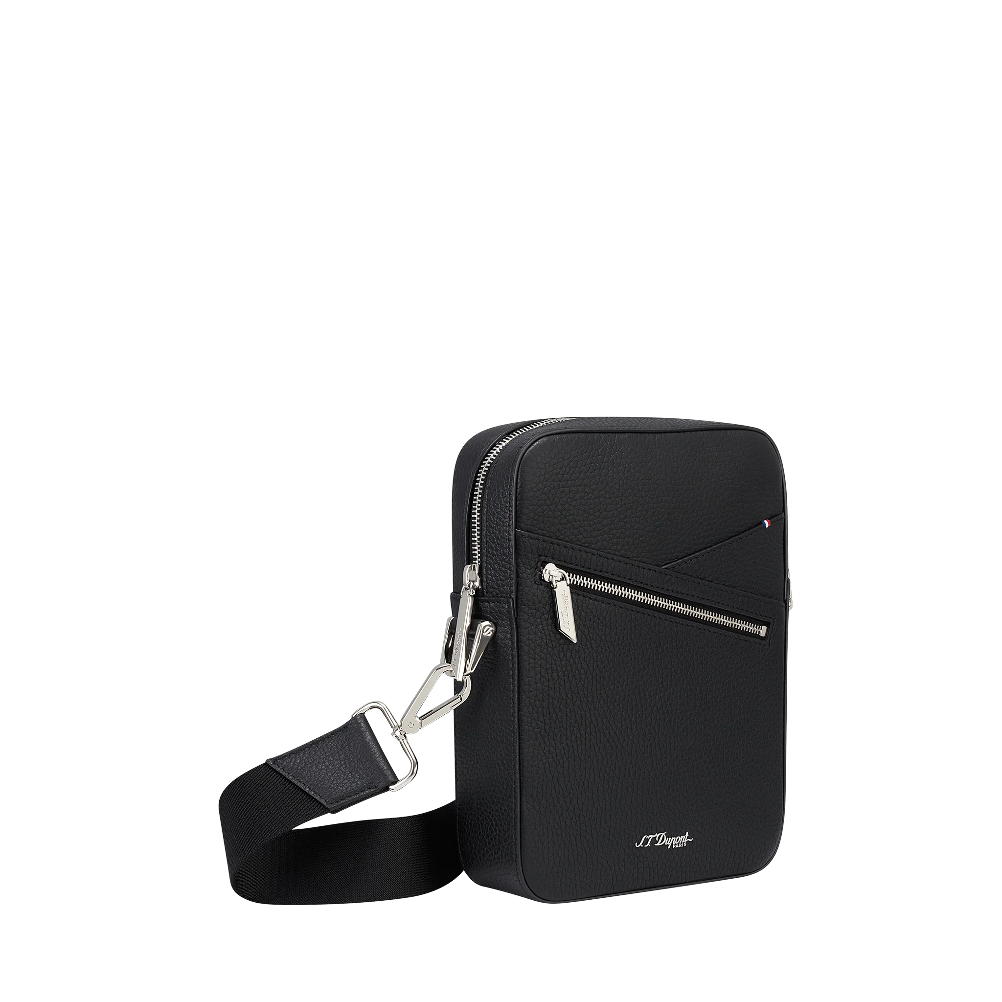 S.T. Dupont Neo Capsule Leather Shoulder Bag Black - Image 2