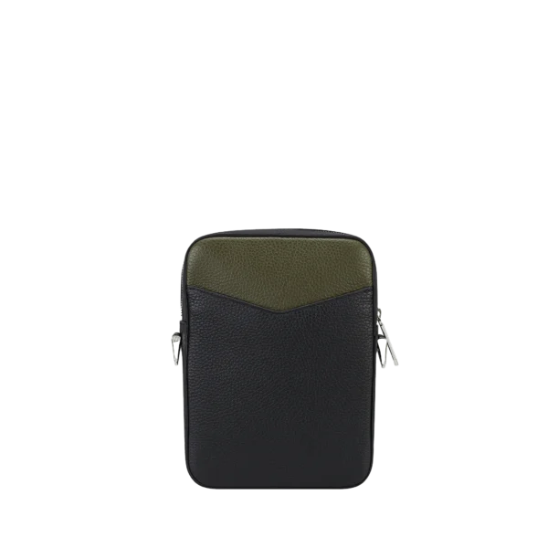 S.T. Dupont Neo Capsule Leather Shoulder Bag Khaki