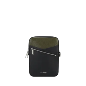 S.T. Dupont Neo Capsule Leather Shoulder Bag Khaki