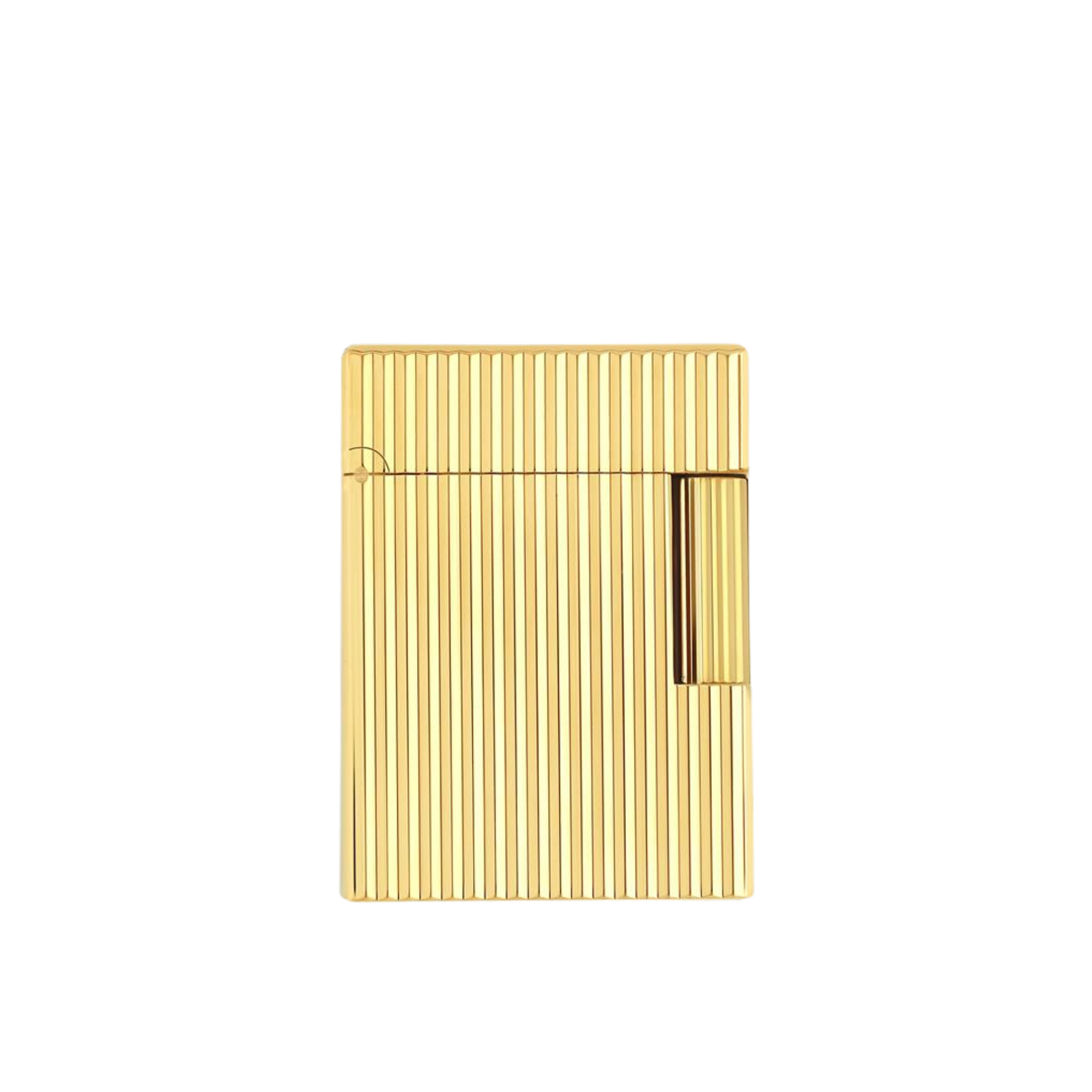 S.T. Dupont Ligne 2 Vertical Guilloche Gold Lighter - Image 1