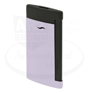 S.T. Dupont Slim 7 Matte Black and Lilac Lighter - Image 2