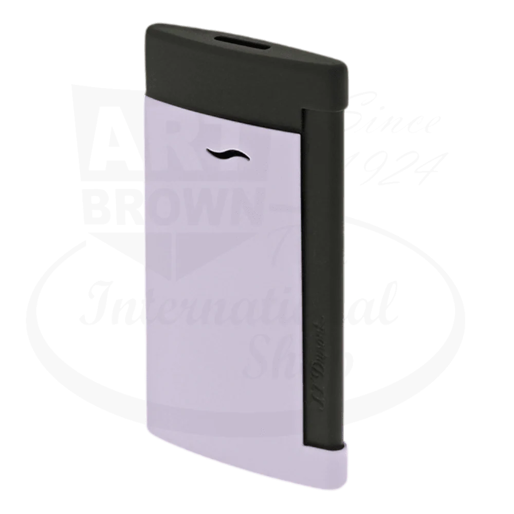 S.T. Dupont Slim 7 Matte Black and Lilac Lighter - Image 2