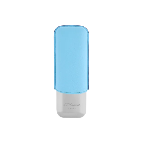 S.T. Dupont Turquoise Grained and Chrome 2 Cigar Case