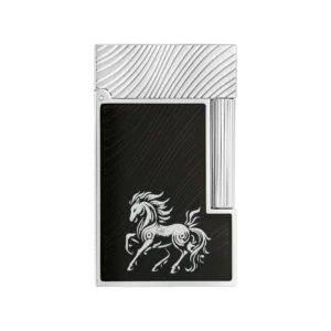 S.T. Dupont Fire Horse Ligne 2 Black Horsemane Lighter