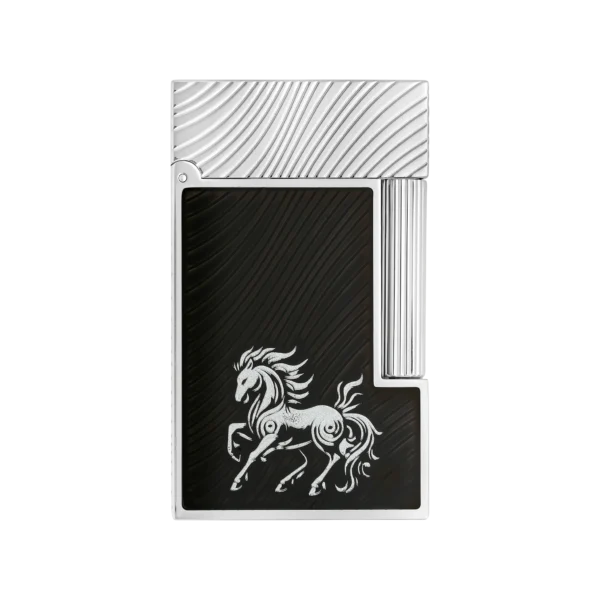 S.T. Dupont Fire Horse Ligne 2 Black Horsemane Lighter