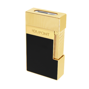 S.T. Dupont Table Lighter Doré Noir Gold Detail View