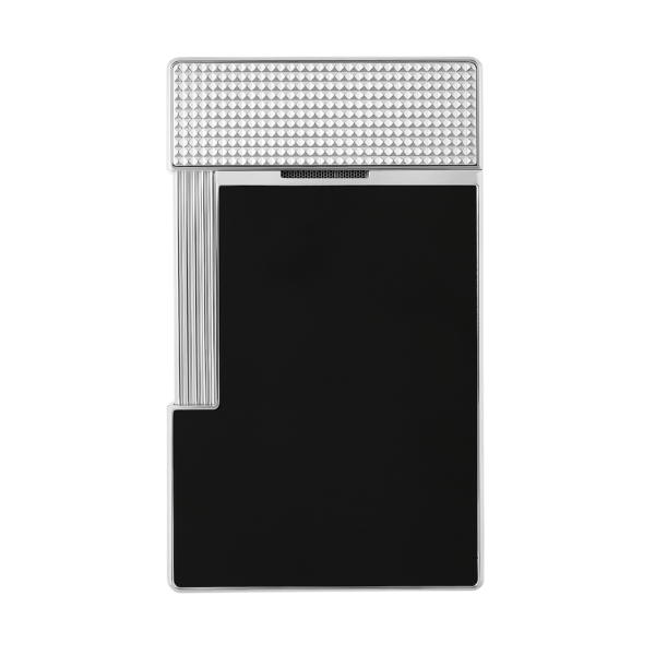 S.T. Dupont Table Lighter Chrome Noir – Detail