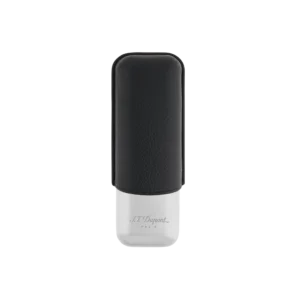 black-grained-and-chrome-2-cigar-case