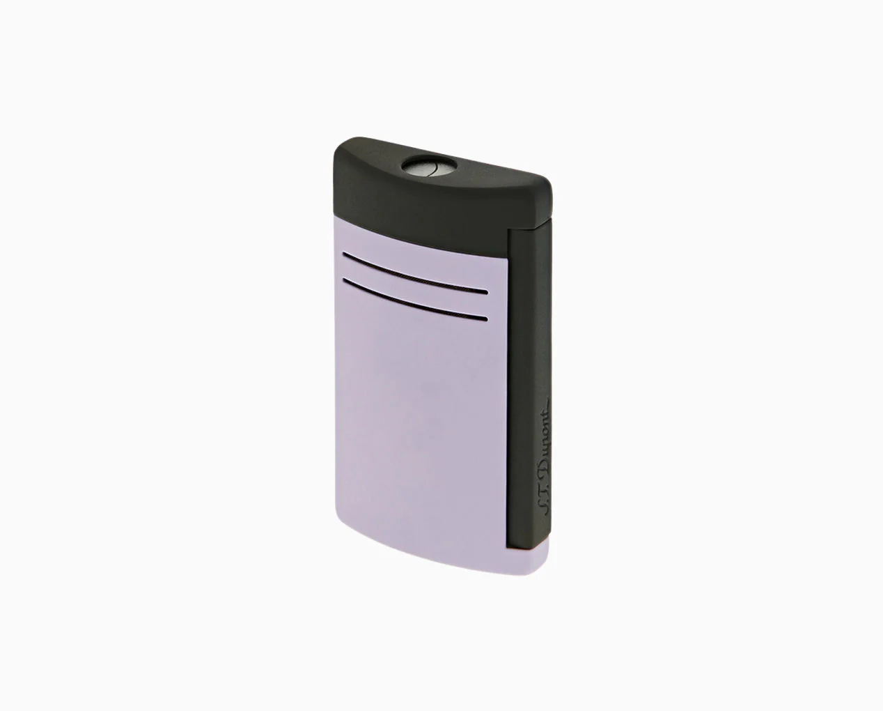 S.T. Dupont Maxijet Matte Black and Lilac Lighter - Image 1
