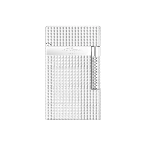 S.T. Dupont Le Grand Diamond Head Palladium Silver Lighter