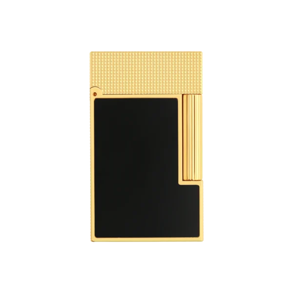 S.T. Dupont Ligne 2 Micro Diamond Matte Black and Gold Lighter