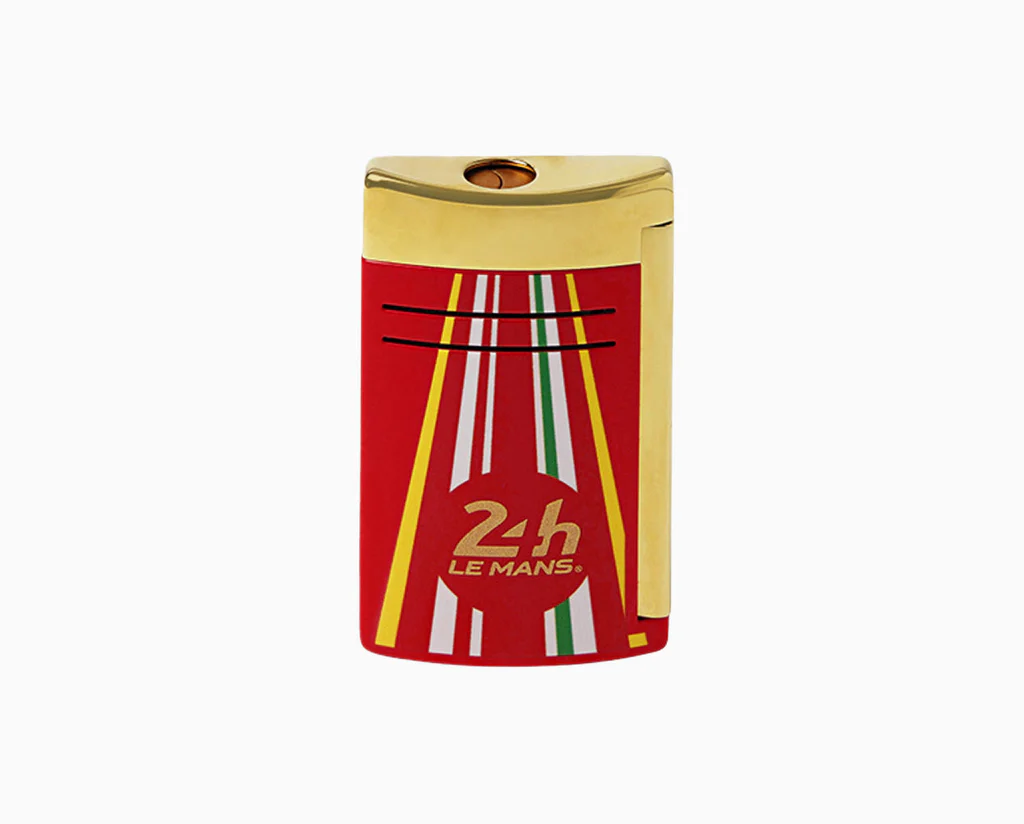 S.T. Dupont Maxijet 24h Le Mans Red and Gold Lighter - Image 1