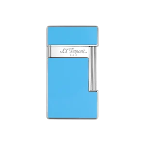 S.T. Dupont Slimmy Sky Blue Lacquer and Chrome Lighter