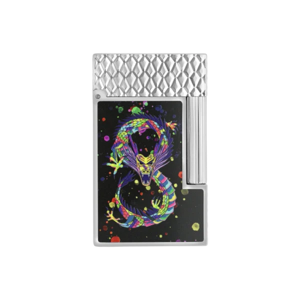 S.T. Dupont Ligne 2 Chrome Dragon Black Lighter