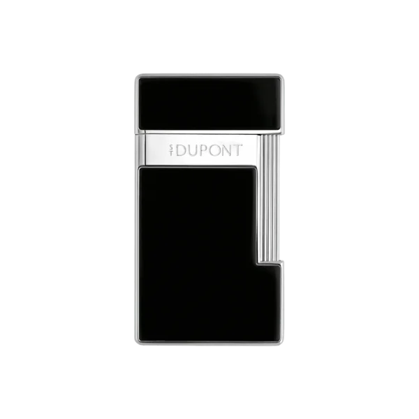 S.T. Dupont Slimmy Black Lacquer and Chrome Lighter