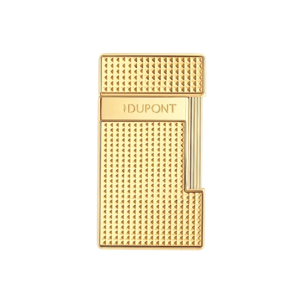 S.T. Dupont Slimmy Diamond Head Gold Lighter