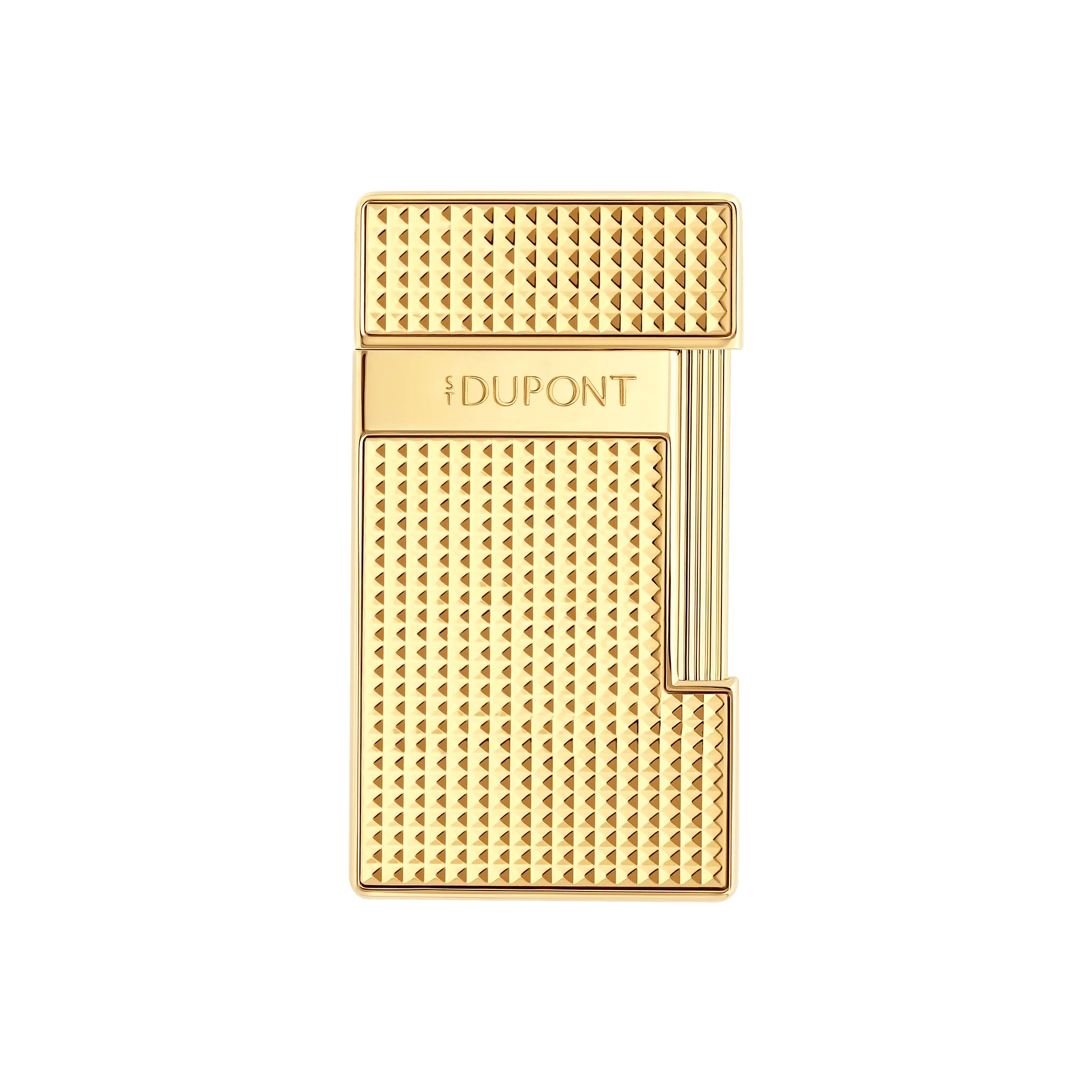 S.T. Dupont Slimmy Diamond Head Gold Lighter - Image 1