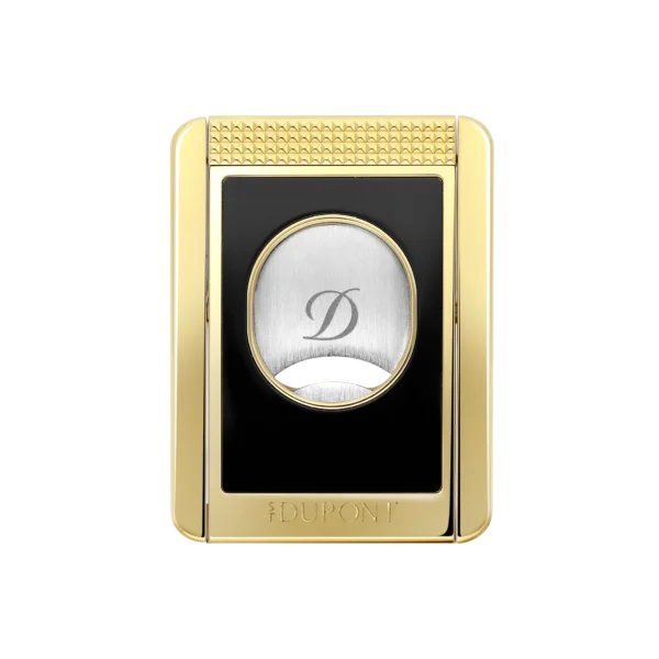 S.T. Dupont Cigar Cutter and Stand Black and Gold