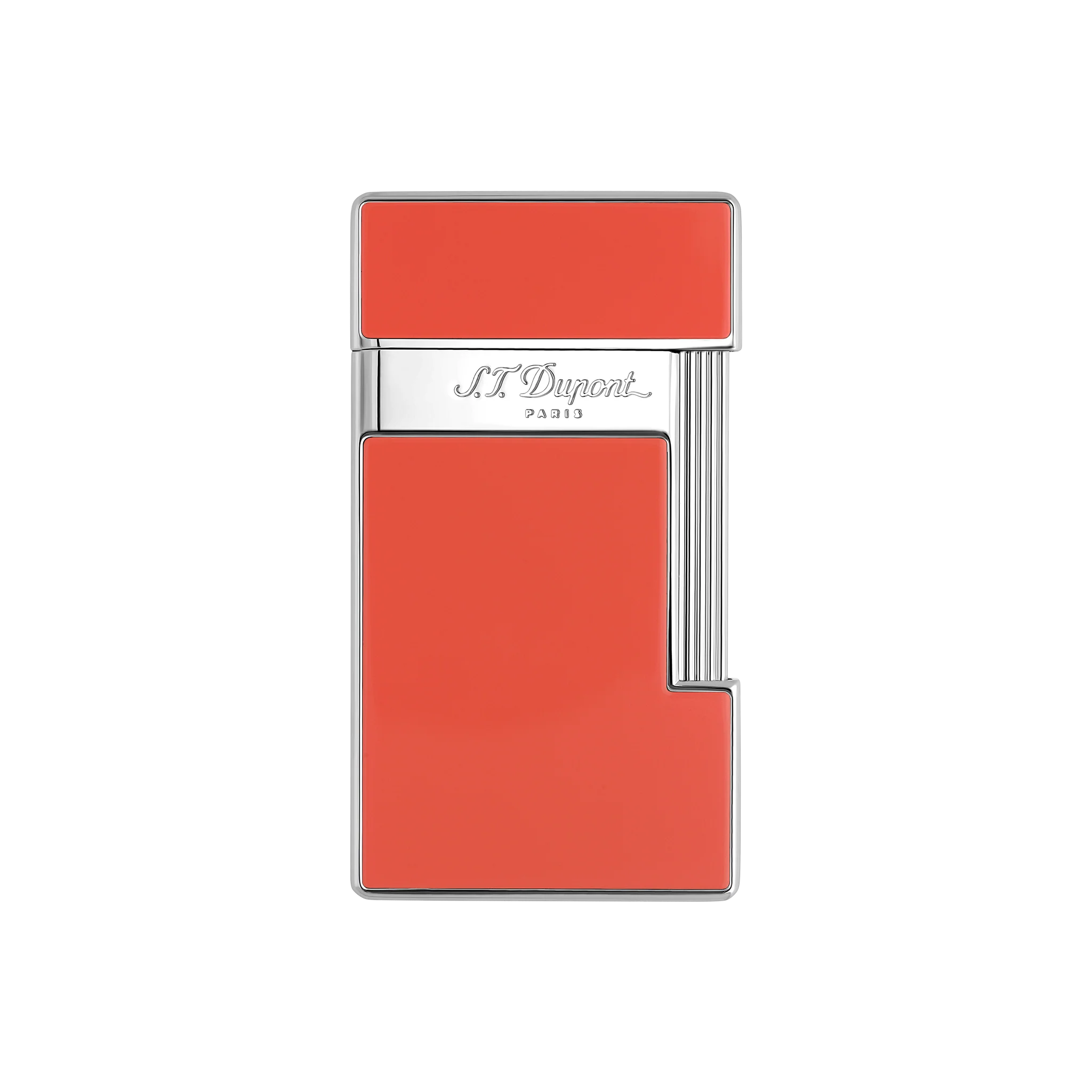 S.T. Dupont Slimmy Coral Lacquer and Chrome Lighter - Image 1