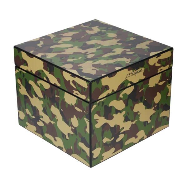 S.T. Dupont Cube Cigar Humidor Camo Green