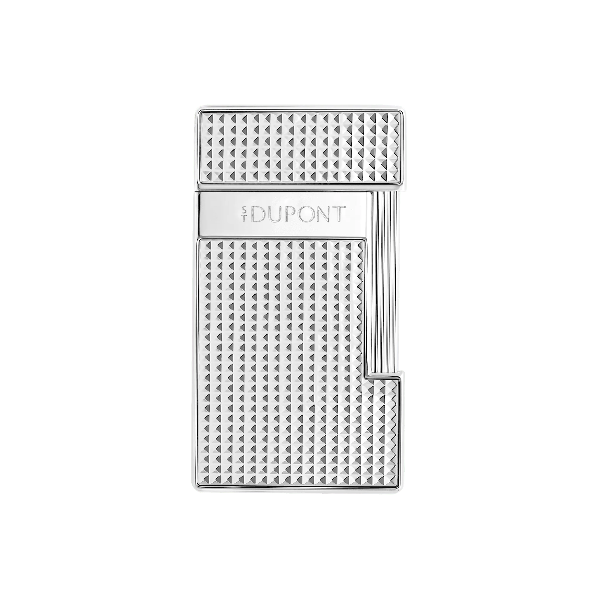 S.T. Dupont Slimmy Diamond Head Chrome Lighter - Image 1