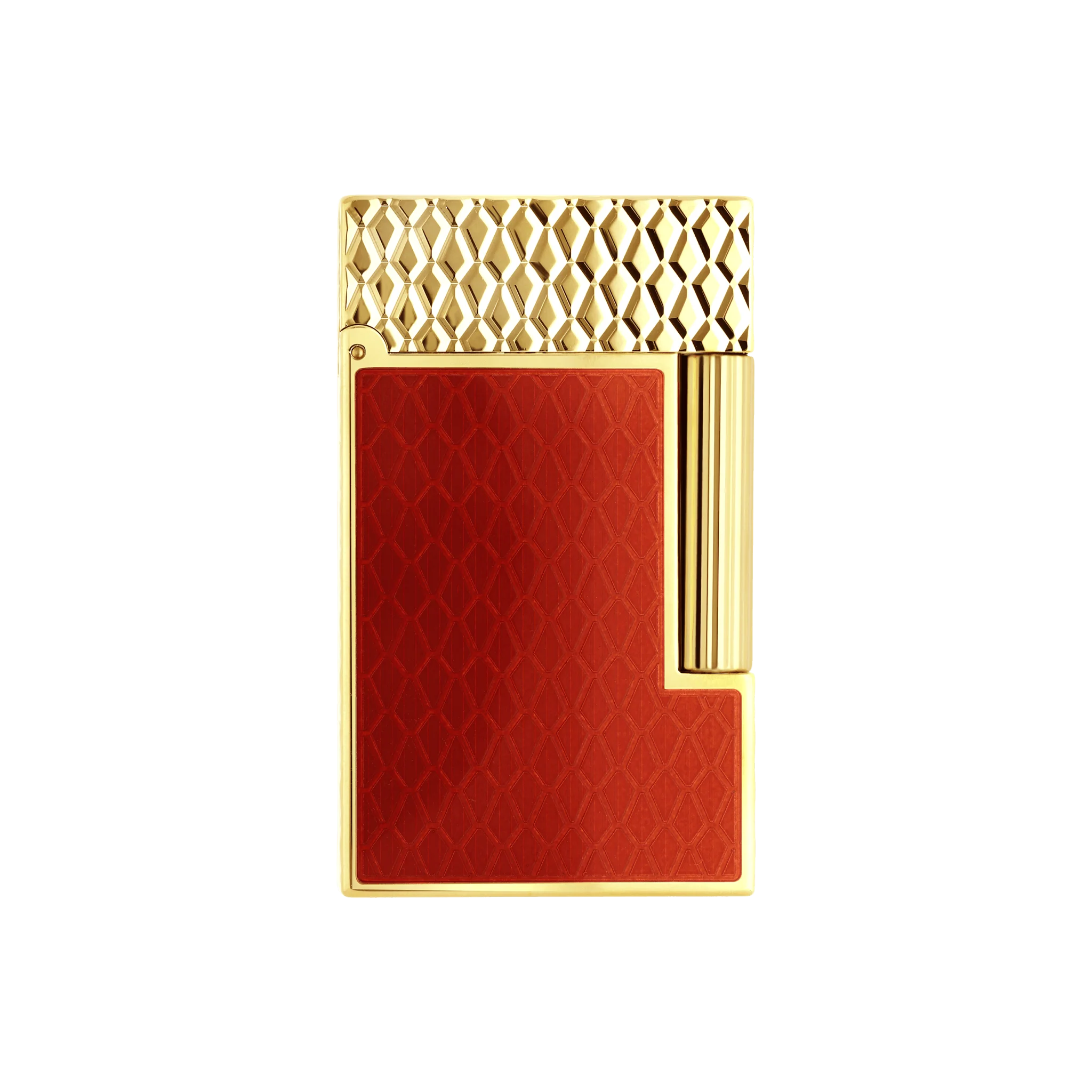 S.T. Dupont Ligne 2 Guilloche Lacquer Dragon Burgundy Lighter - Image 1