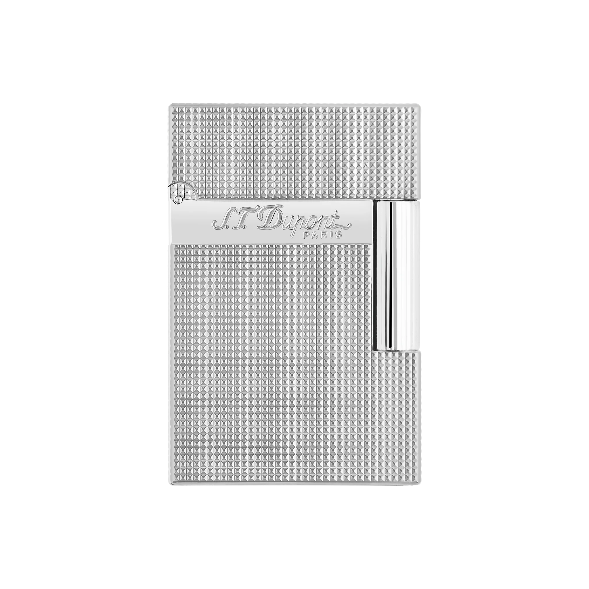 S.T. Dupont Ligne 2 Small Microdiamond Palladium Lighter - Image 1