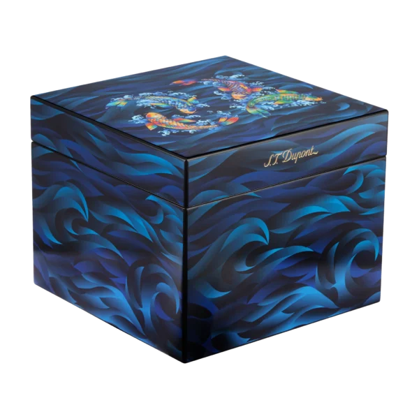 S.T. Dupont Cube Cigar Humidor Koi Fish