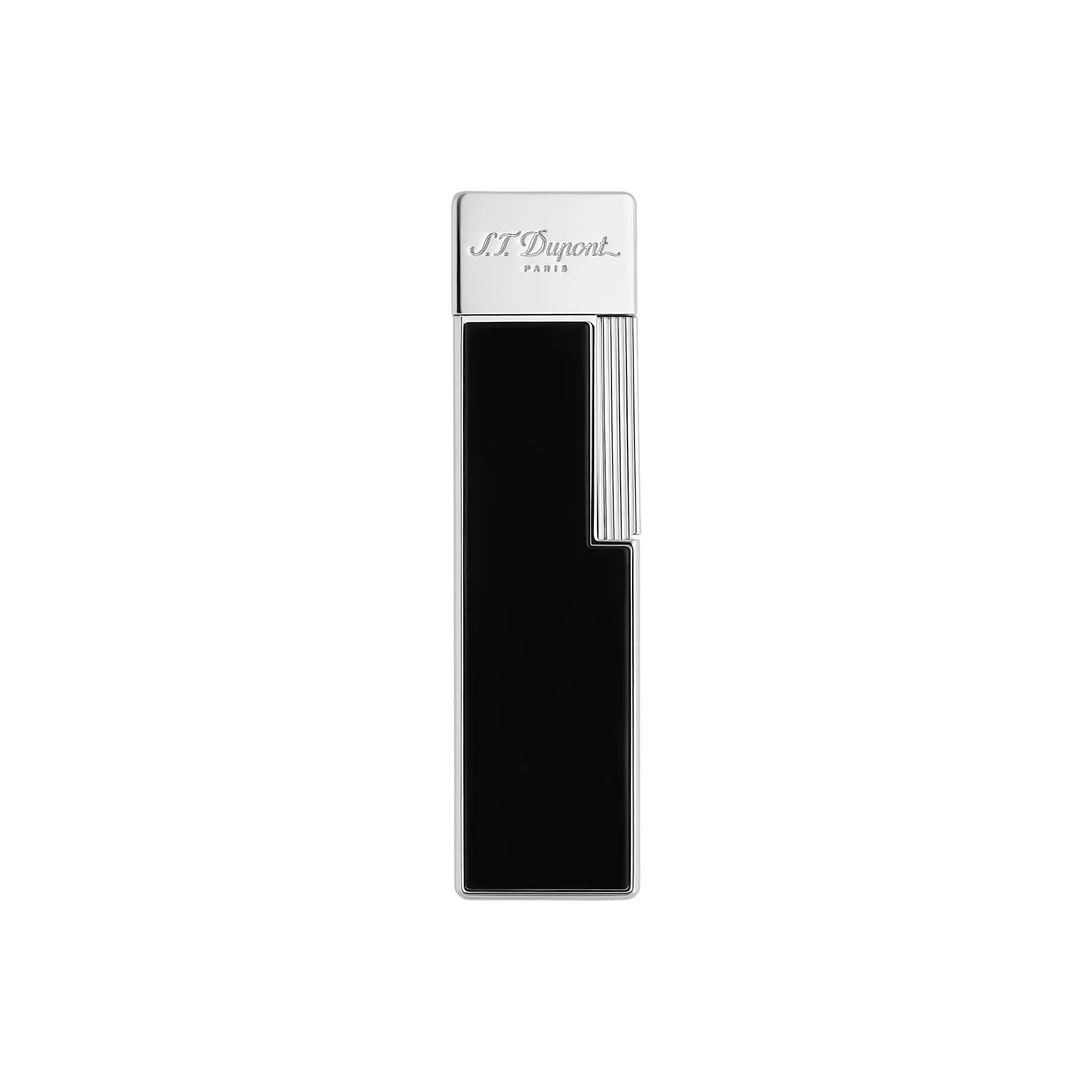 S.T. Dupont Twiggy Blue Black and Chrome Lighter - Image 1