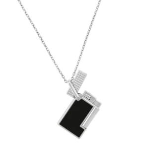 S.T. Dupont Lighter Necklace LACQUERED LIGHTER SILVER