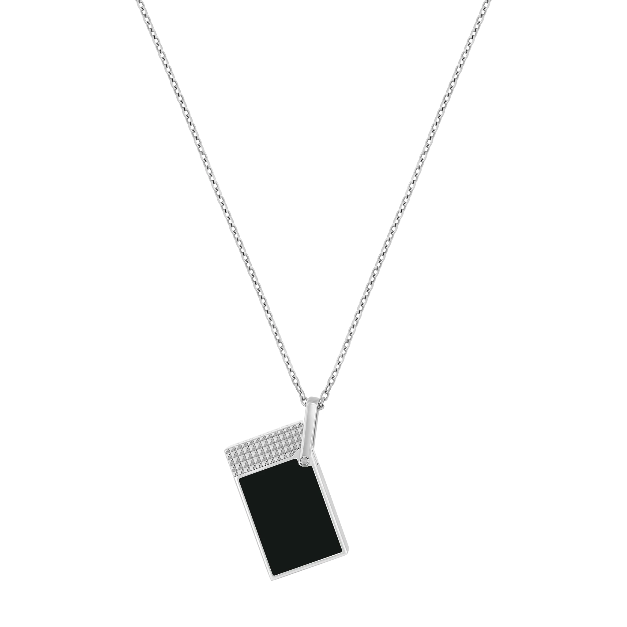 S.T. Dupont Lighter Necklace LACQUERED LIGHTER SILVER