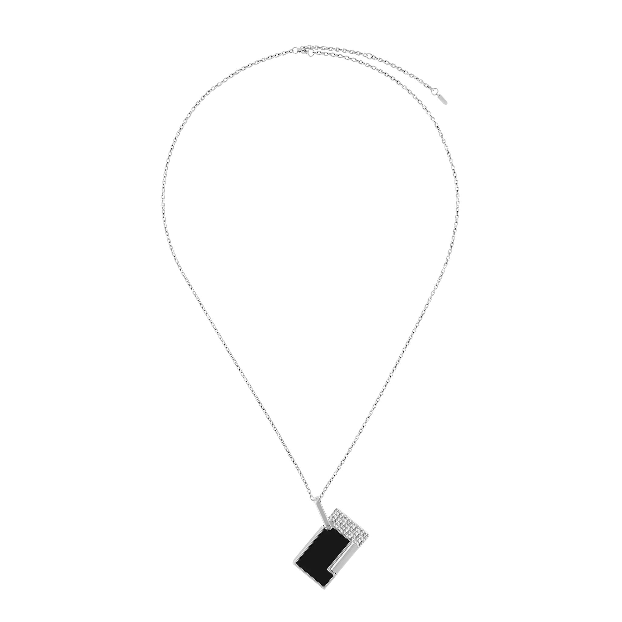 S.T. Dupont Lighter Necklace LACQUERED LIGHTER SILVER