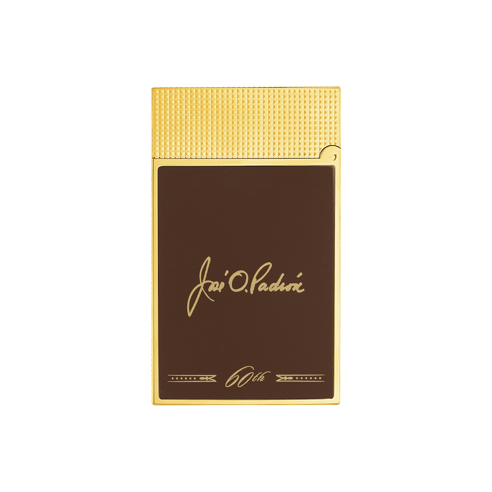 S.T. Dupont Ligne 2 Padron lighter — back showing Jose O. Padron signature