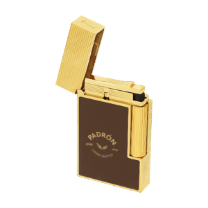 S.T. Dupont Ligne 2 Padron lighter — open showing flame area
