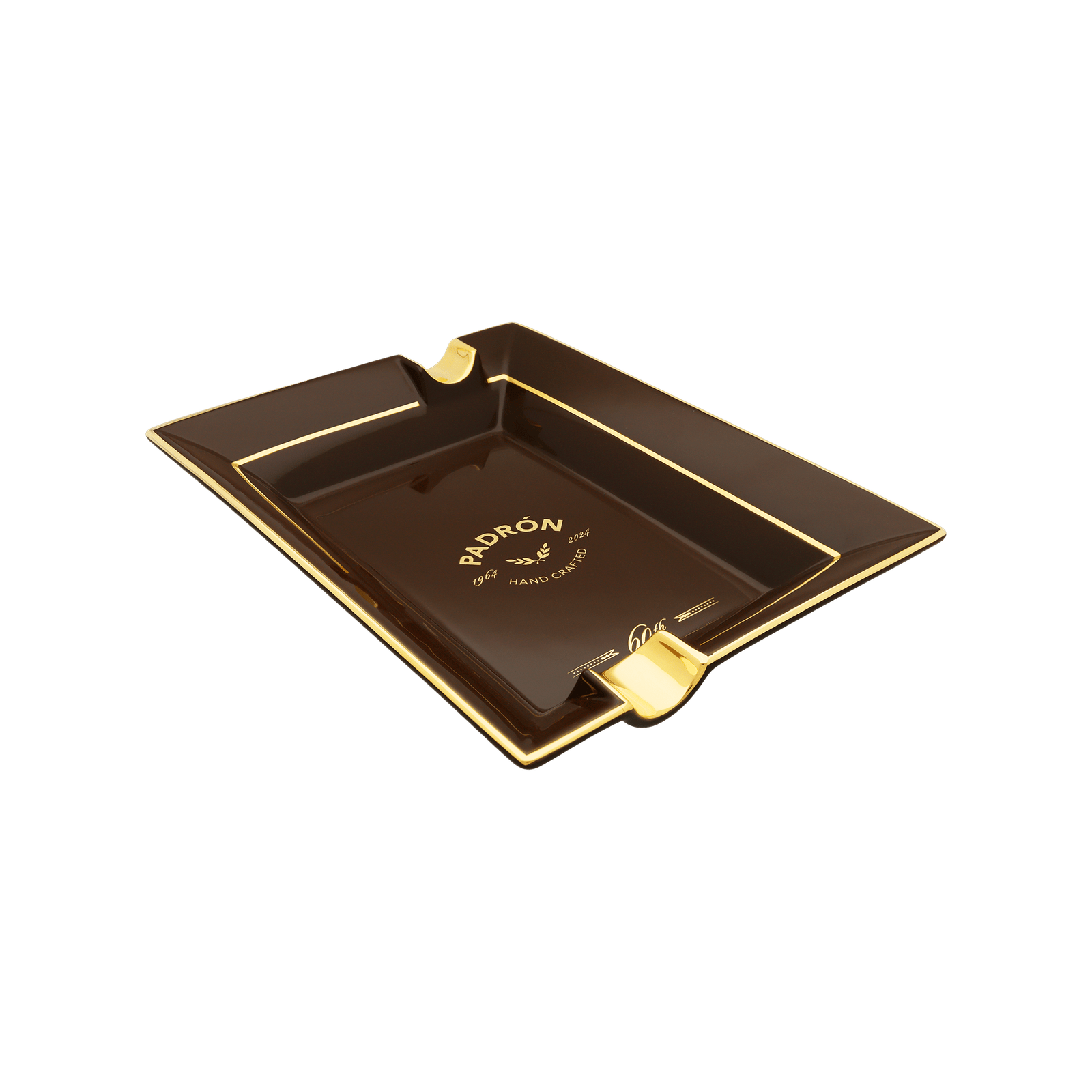 S.T. Dupont Padron 60th Anniversary Ashtray — right three-quarter angle
